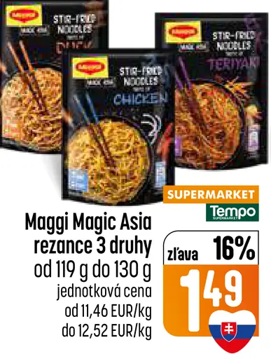 Maggi Magic Asia rezance 3 druhy
