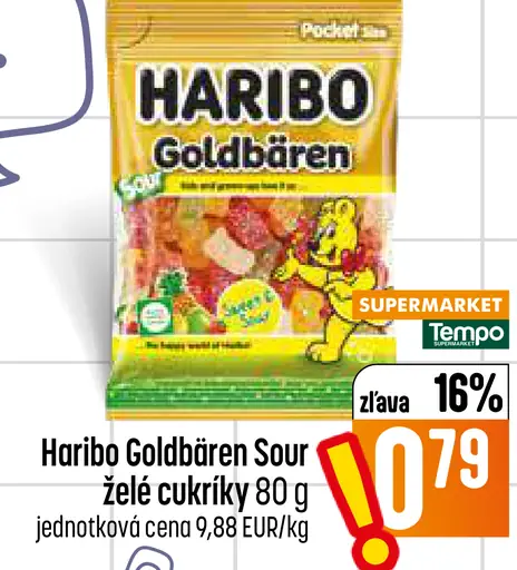 Haribo Goldbären želé cukríky