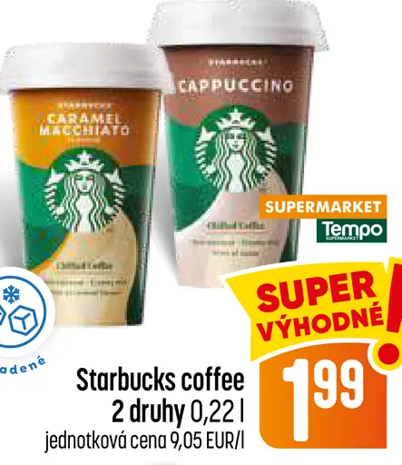Starbucks coffee Caramel Macchiato a Cappuccino