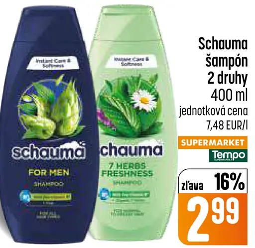 Schauma šampón vybrané druhy