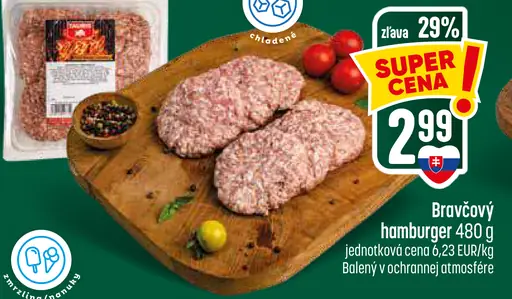 Bravčový hamburger