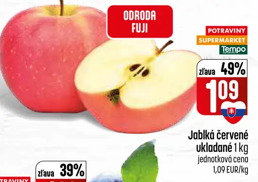Jablká červené Fuji