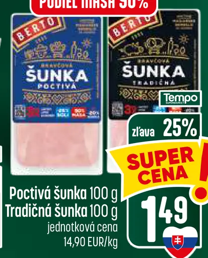 Berdo Poctivá šunka