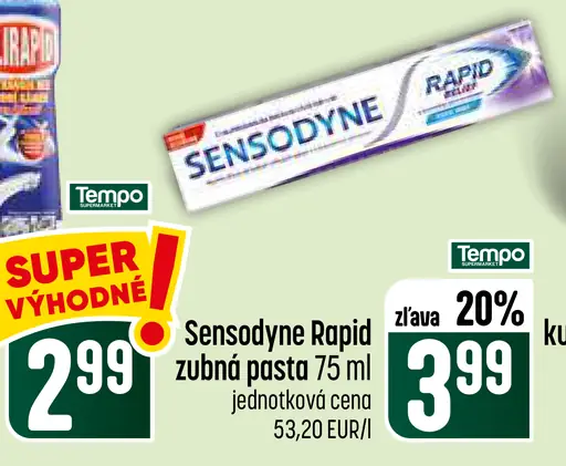 Sensodyne Rapid zubná pasta
