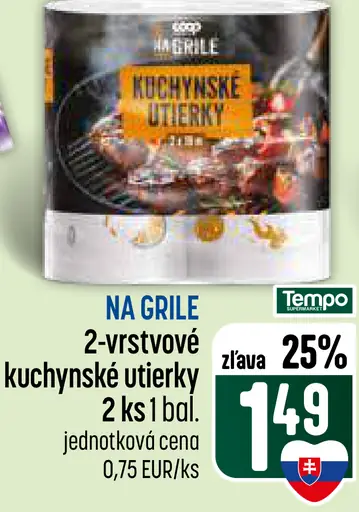 2-vrstvové kuchynské utierky