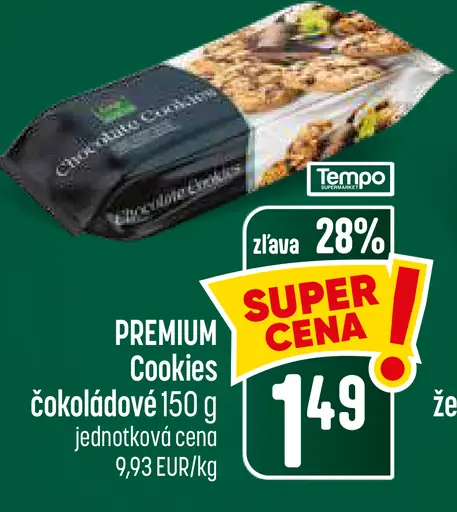 Premium Cookies čokoládové
