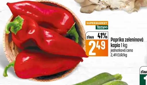 Paprika zeleninová kápia