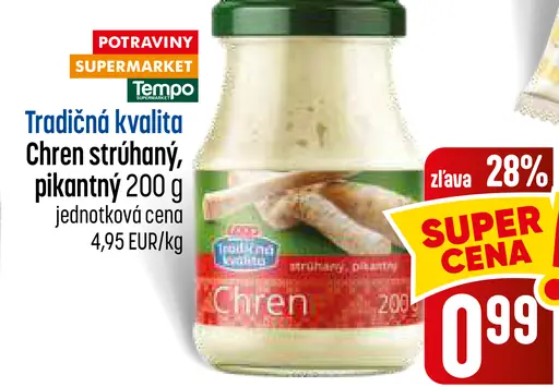 COOP Chren strúhaný, pikantný