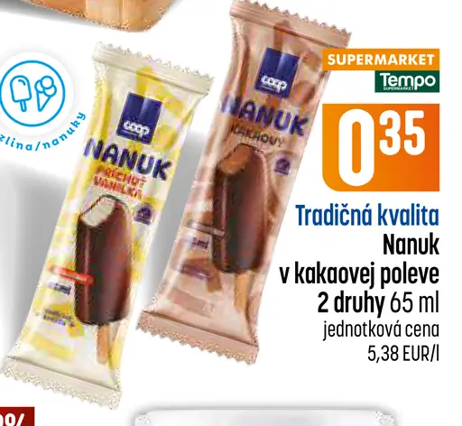Coop Nanuk v kakaovej poleve