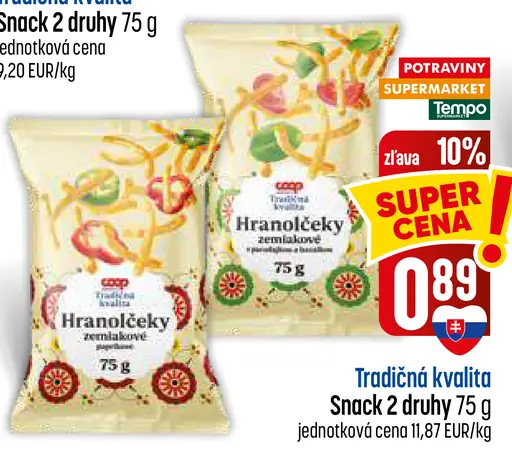 Hranolčeky zemiakové