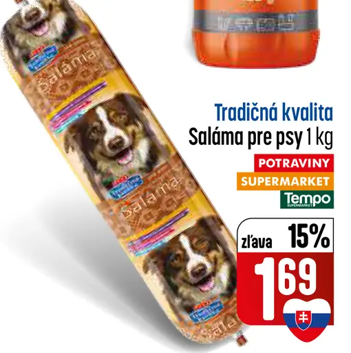 Tradičná kvalita Saláma pre psy