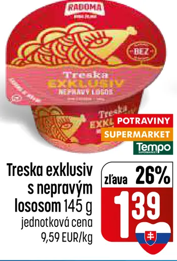 Treska Exklusiv s nepravým lososom