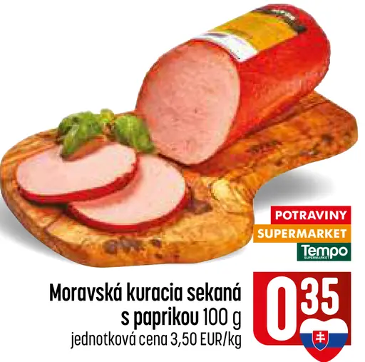 Moravská kuracia sekaná s paprikou