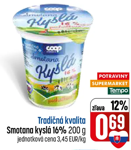 Smotana kyslá 16%