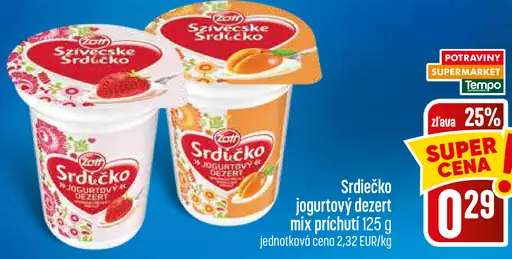 Srdiečko jogurtový dezert – mix príchutí