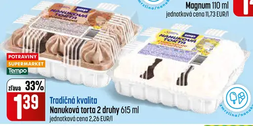 Nanuková torta 2 druhy