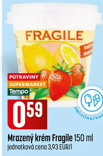 Mrazený krém Fragile