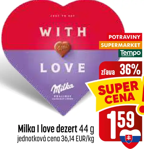 I love Milka dezert