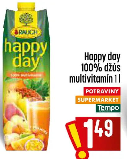 Happy Day džús multivitamín 100 %