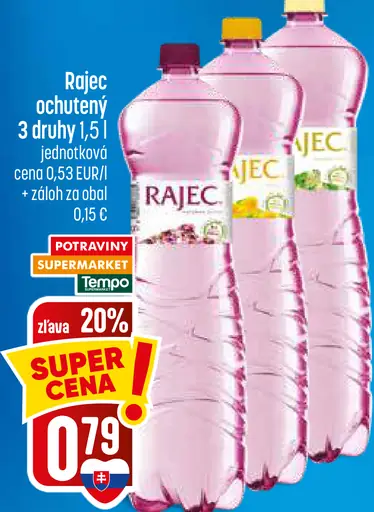 Rajec ochutená voda