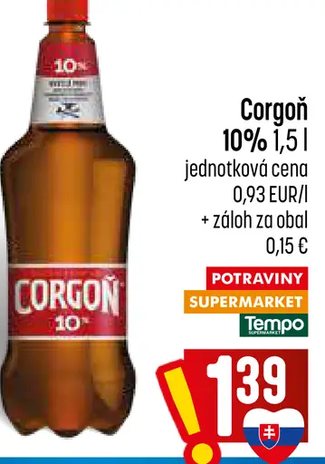 Corgoň 10% pivo