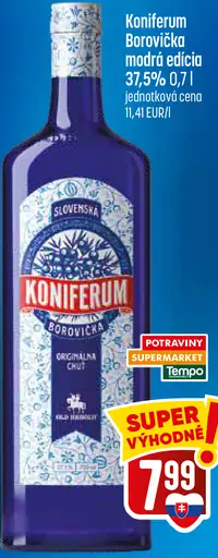 Koniferum Borovička medová edícia 37,5 %