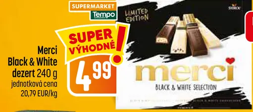 Merci Black & White dezert