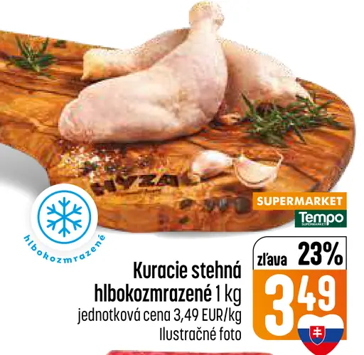 Kuracie stehná hlbokozmrazené