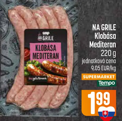 Na Grile klobása Mediterran
