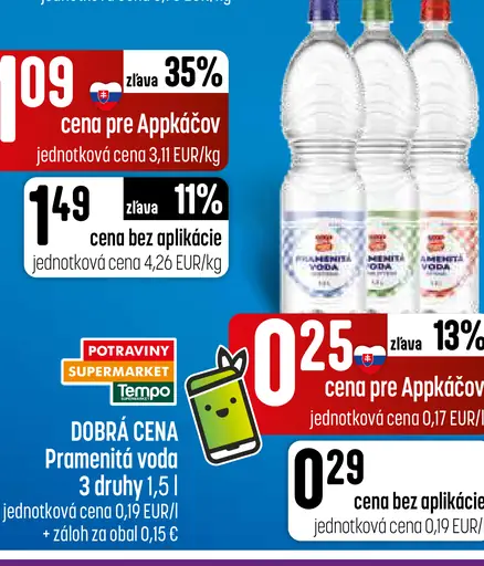 Pramenitá voda 3 druhy