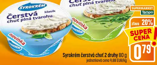 Syrokrém čerstvá chuť tvarohu klasik