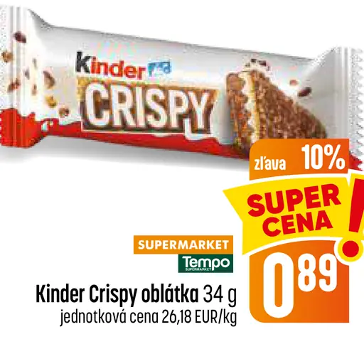 Kinder Crispy oblátka