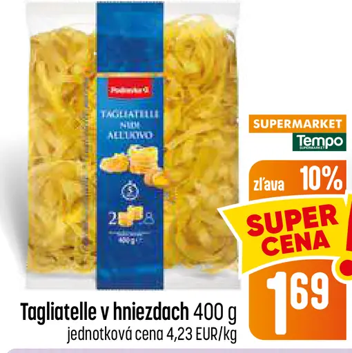 Tagliatelle v hniezdach