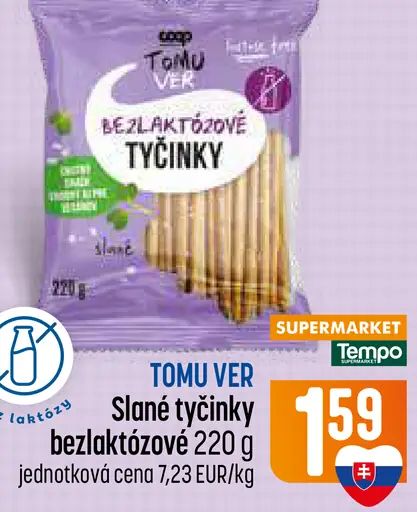 Tomu Ver tyčinky slané bezlaktózové