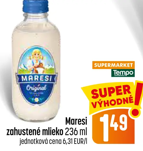 Maresi zahustené mlieko
