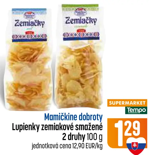 Mamičkina dobroty lupienky zemiakové smažené