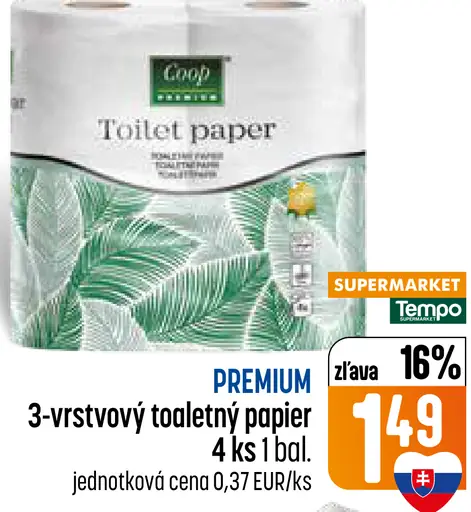 Cool Premium 3-vrstvový toaletný papier