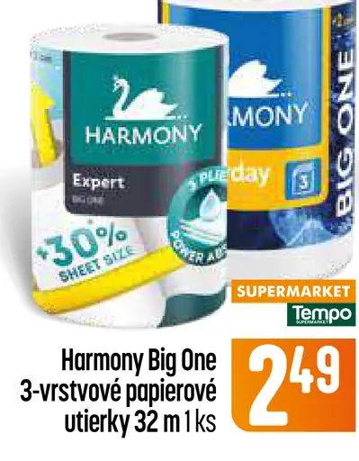 Harmony Big One 3-vrstvové papierové utierky