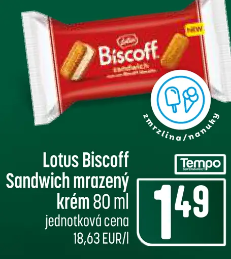 Lotus Biscoff Sandwich mrazený krém