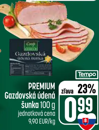 Premium Gazdovská údená šunka