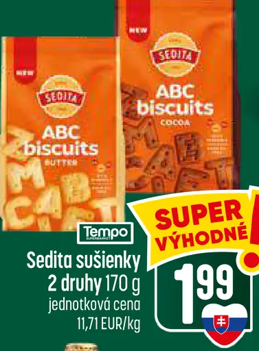 Sedita sušienky, rôzne druhy