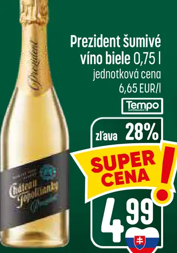Prezident šumivé biele víno