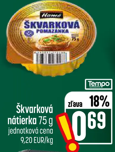 Hamé škvarková nátierka