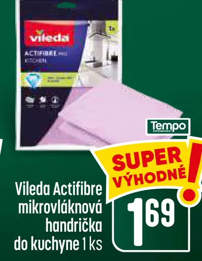Vileda Actifibre mikrovláknová handrička do kuchyne