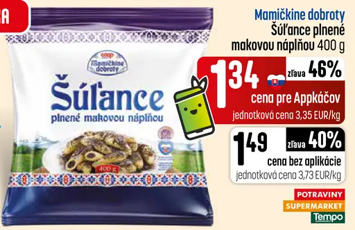 Mamičkine dobroty šúľance plnené makovou náplňou