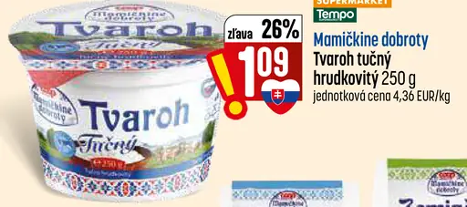 Mamičkine dobroty Tvaroh tučný hrudkovitý