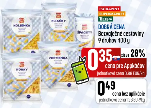 Bezvaječné cestoviny – 9 druhov