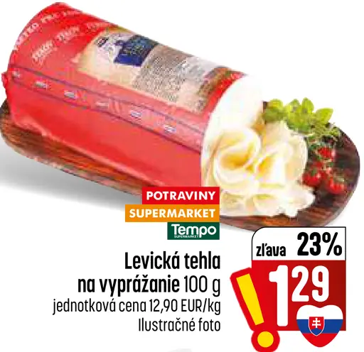 Levička tehla na vyprážanie