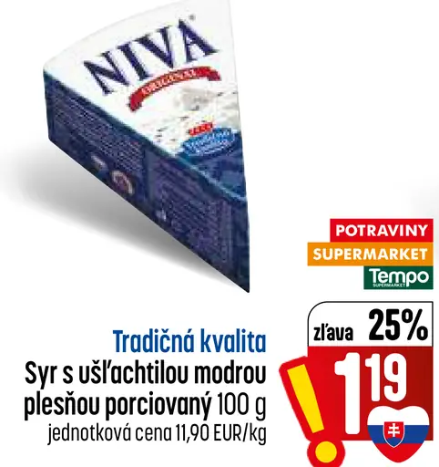 Niva Syr s ušľachtilou modrou plesňou