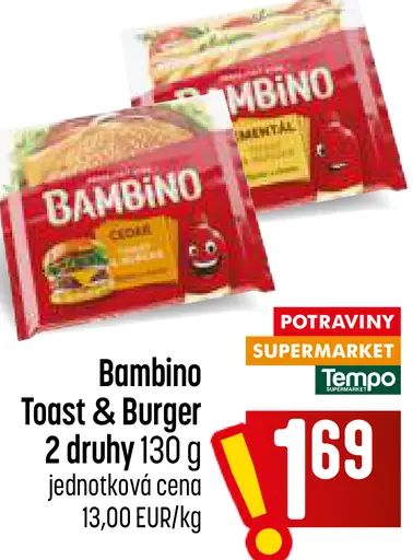 Bambino Toast & Burger 2 druhy